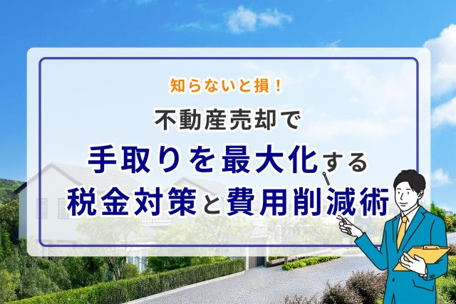 知らないと損!不動産売却で手取りを最大化する税金対策と費用削減術